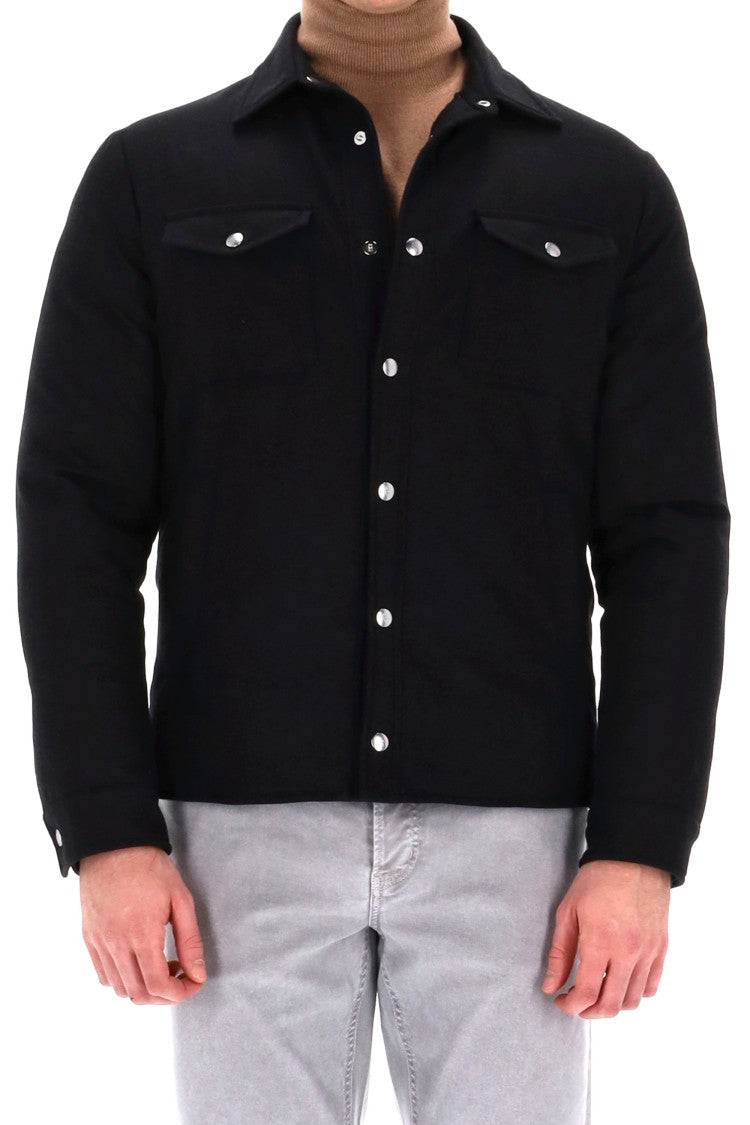 Eleventy 14 Micron Wool Jacket With Press-Stud Buttons