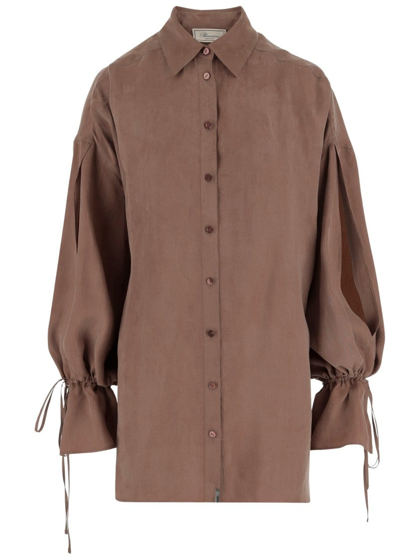 Blumarine Oversize Gabardine Shirt