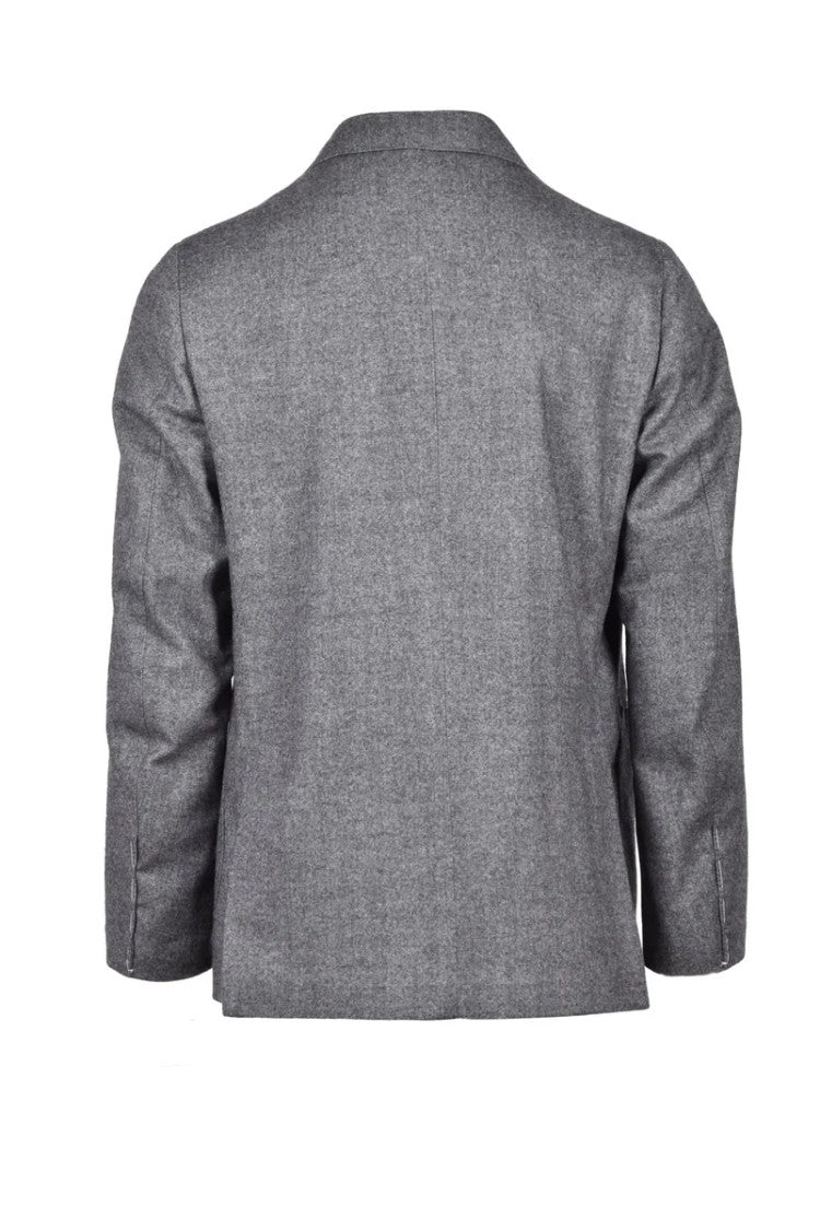 Luigi Borrelli Napoli Virgin Wool Jacket - Grey