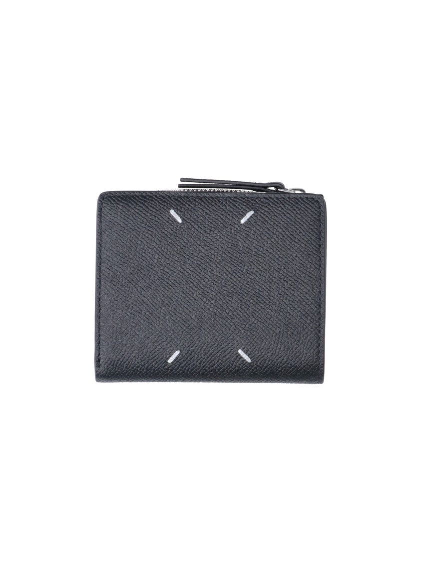 Maison Margiela Black Four Stitches Leather Wallet