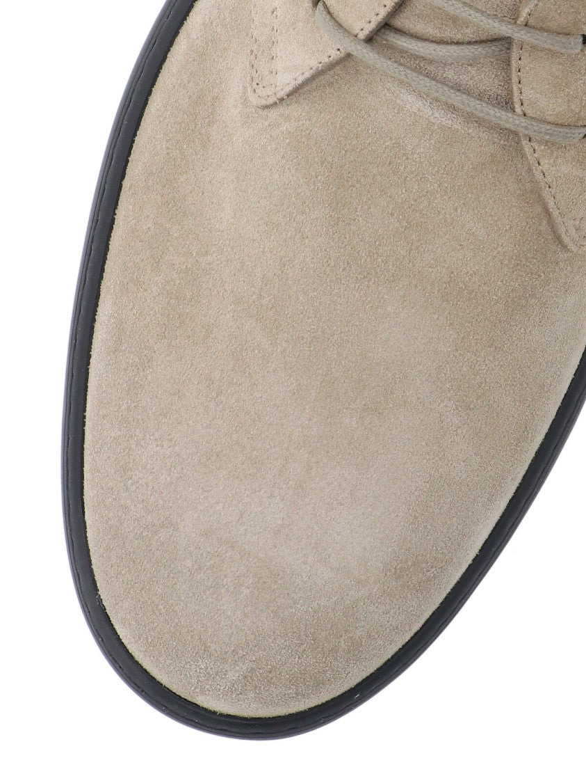 Tod's Suede Ankle Boots – Taupe