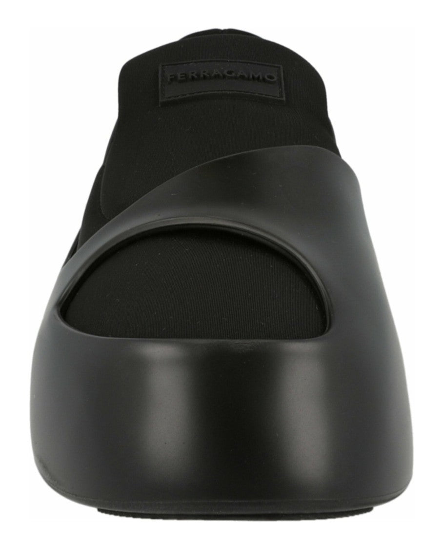 Ferragamo Lunar Paneled Slip-On Sneakers