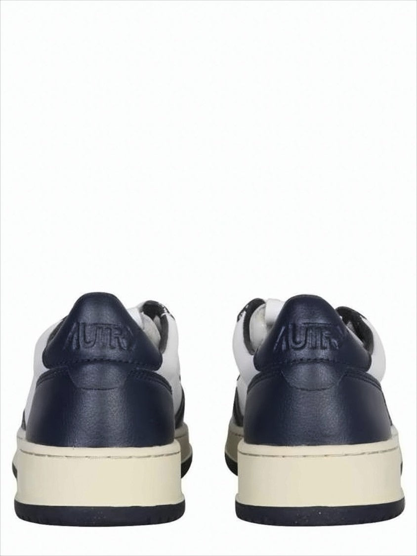 Autry Classic Low-Top Sneakers With Navy Overlays