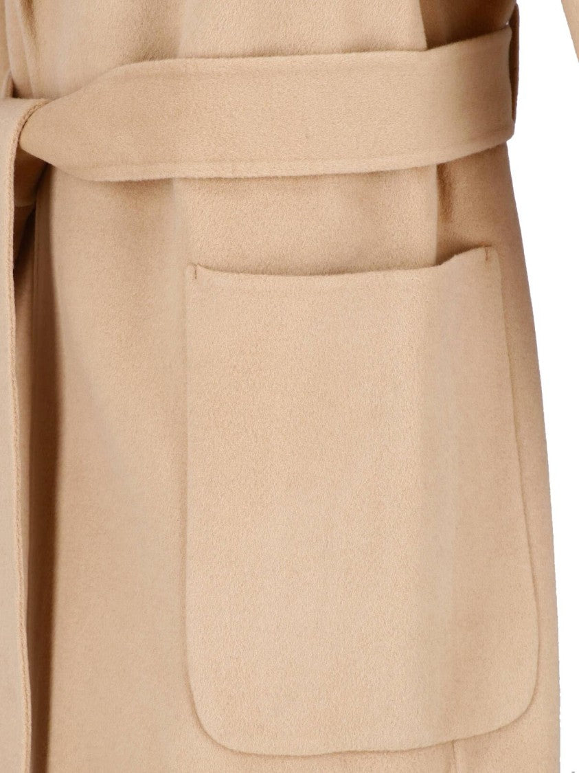Ivy & Oak Beige Iocelia Belted Wool Coat