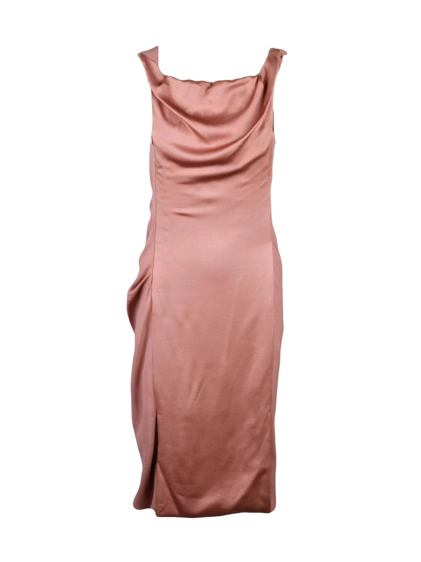 Vivienne Westwood Ruching Detail Pencil Dress With Boat Neckline