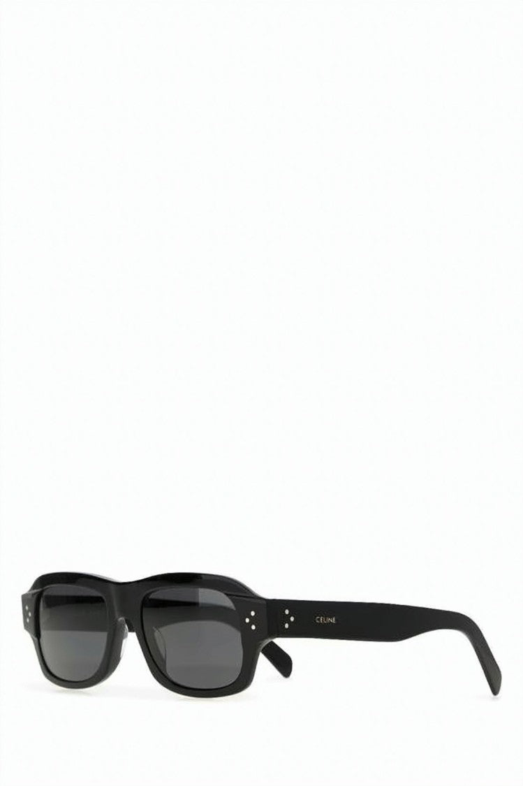 Celine Rectangular Black Acetate Sunglasses