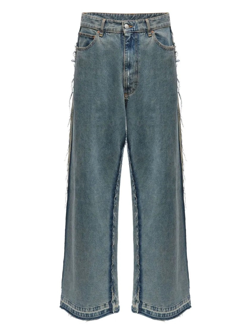 Mm6 By Maison Margiela Inside-Out Straight-Leg Jeans