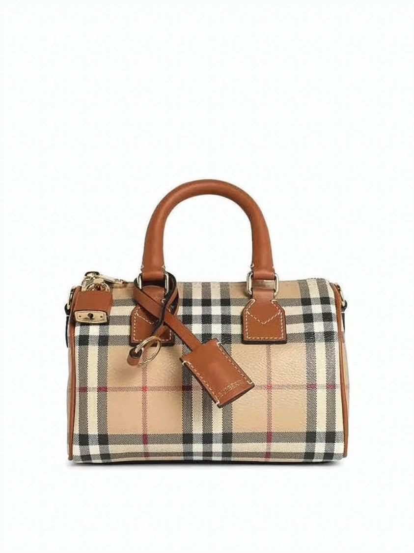 Burberry Compact Bowling-Style Tote Bag
