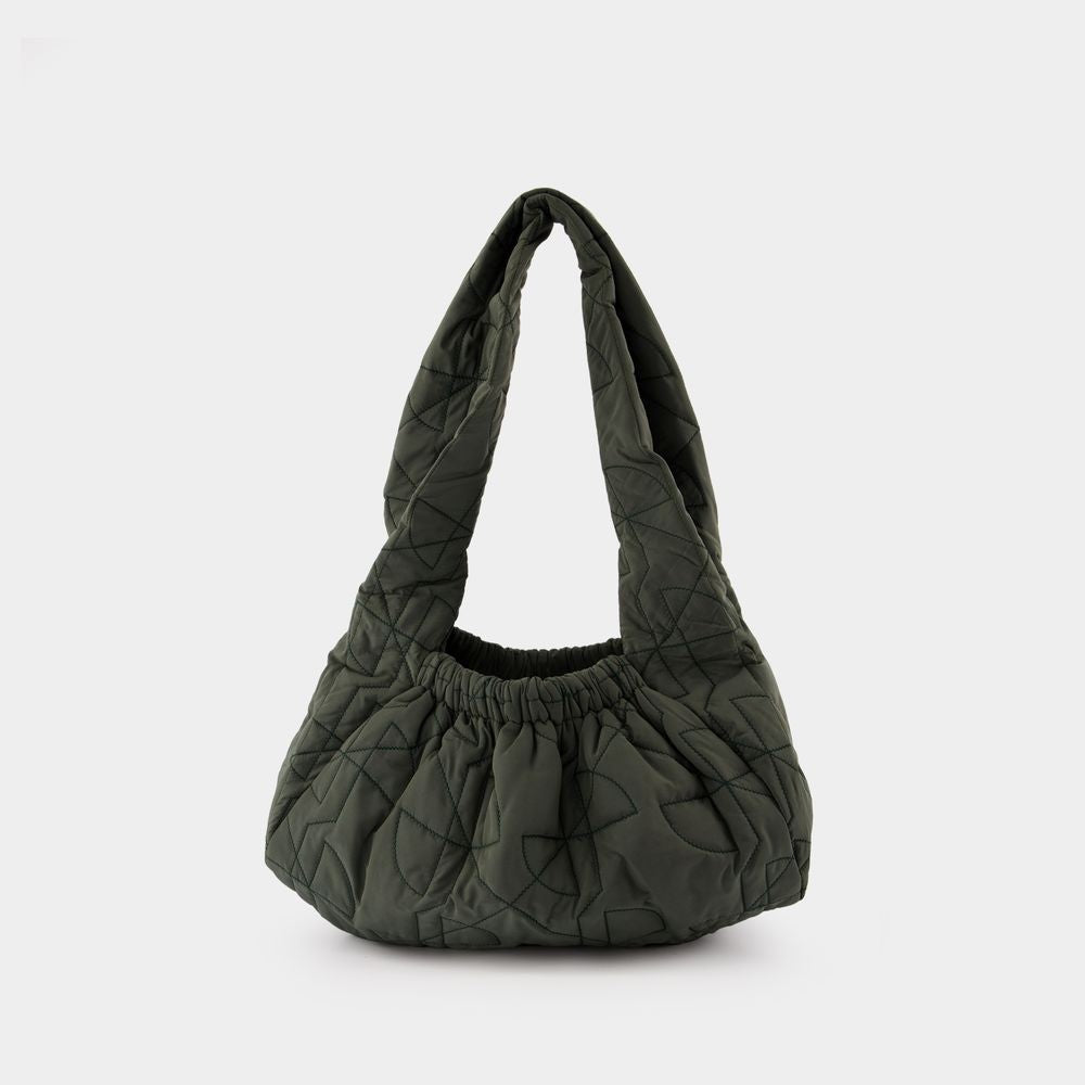 Patou Le Biscuit Shoulder Bag - Synthetic - Green