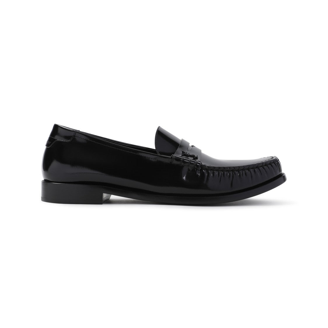 Saint Laurent Black Calf Leather Le Loafer 15 Mocassin