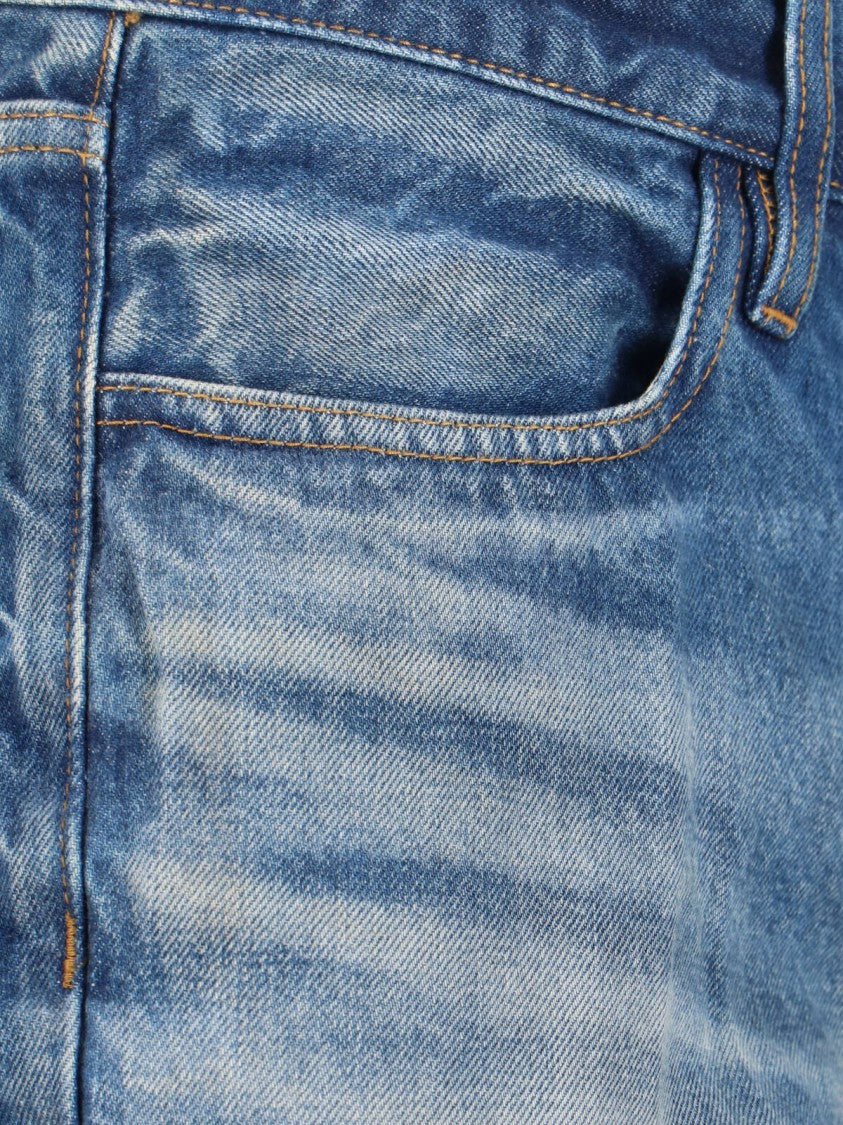 Fear Of God Straight Logo Jeans – Blue