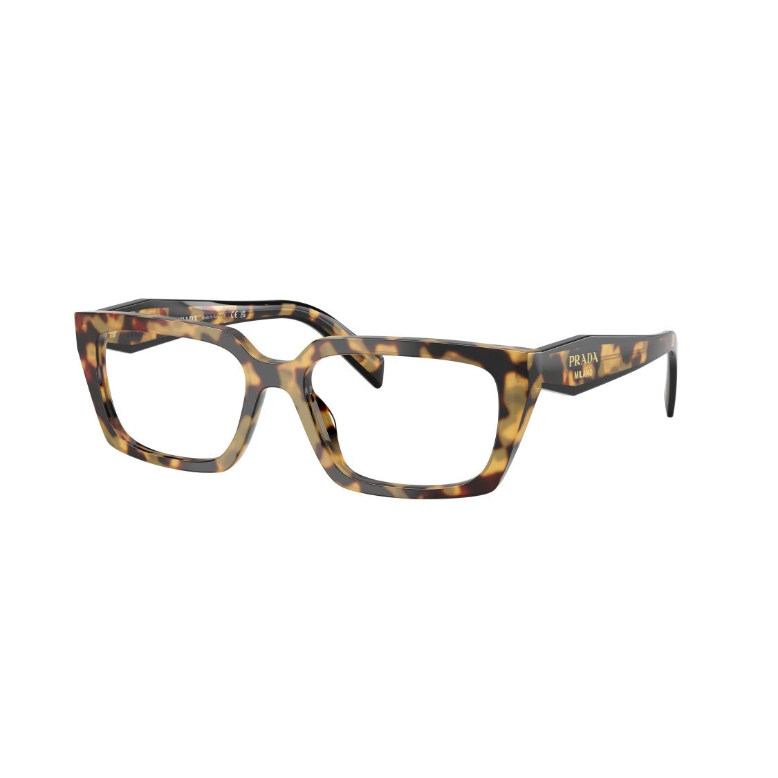 Prada 0Pr D05v Oversized Rectangular Tortoiseshell Sunglasses