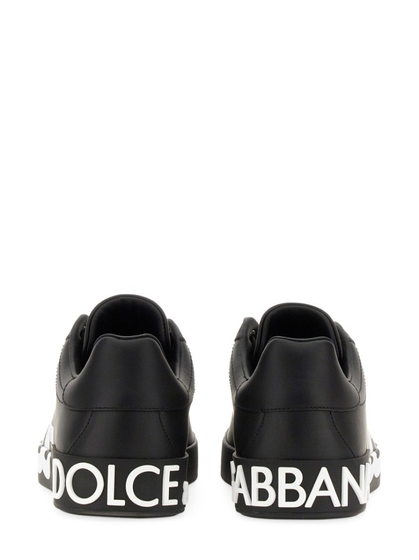 Dolce & Gabbana Portofino Low-Top Leather Sneakers