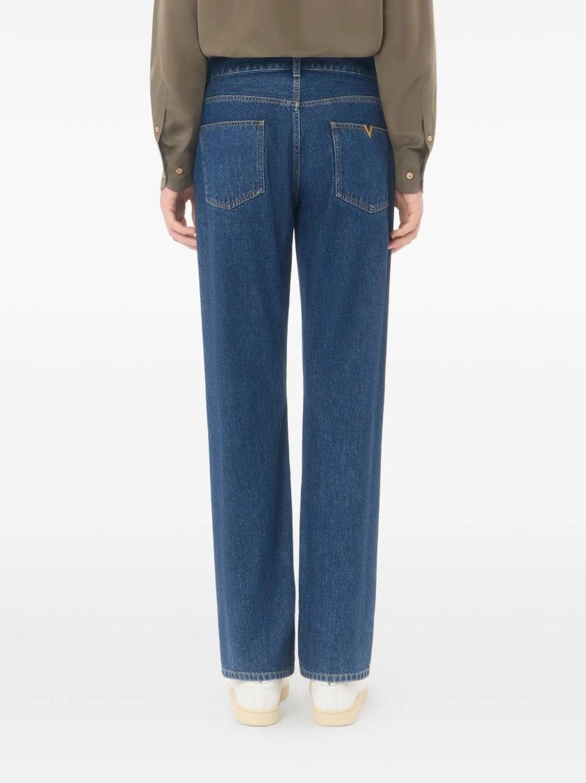 Valentino Mid-Blue Denim 5 Tasche Jeans