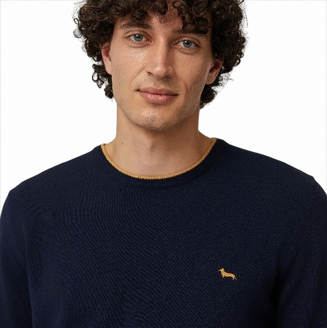 Harmont & Blaine Cashmere Blend Pullover With Stylish Stripes And Iconic Logo