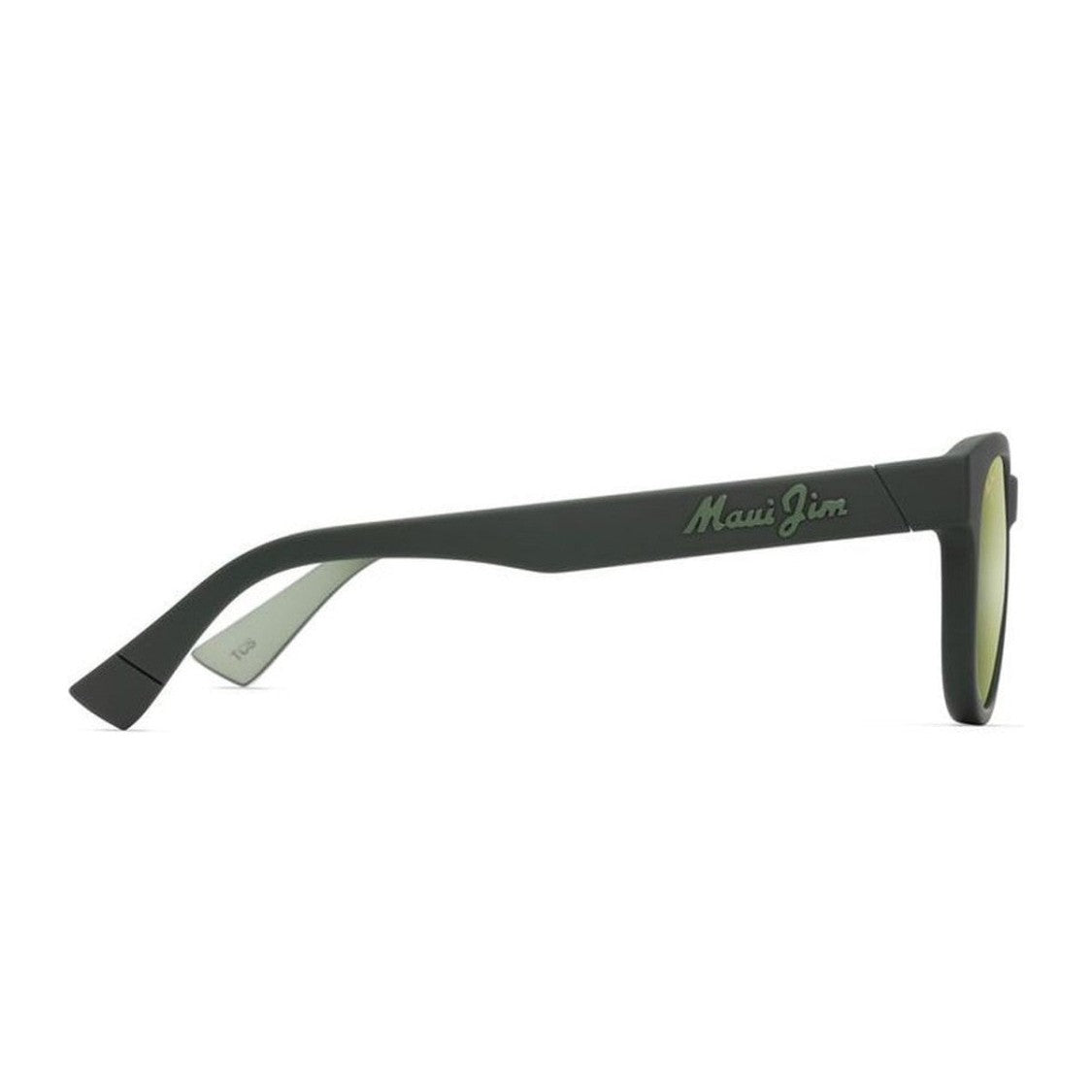 Maui Jim Matte Dark Green Maoli Acetate Square Sunglasses
