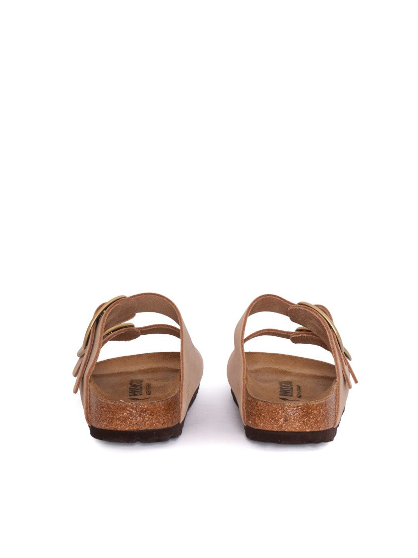Birkenstock Sandcastle Arizona Nubuck Leather Slide Sandal