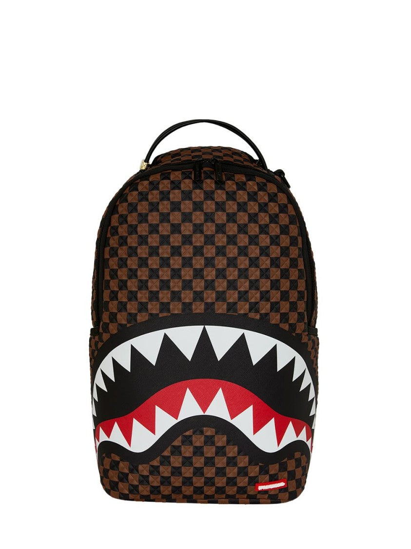 Sprayground Brown Sharks In Paris Pyramid Backpack
