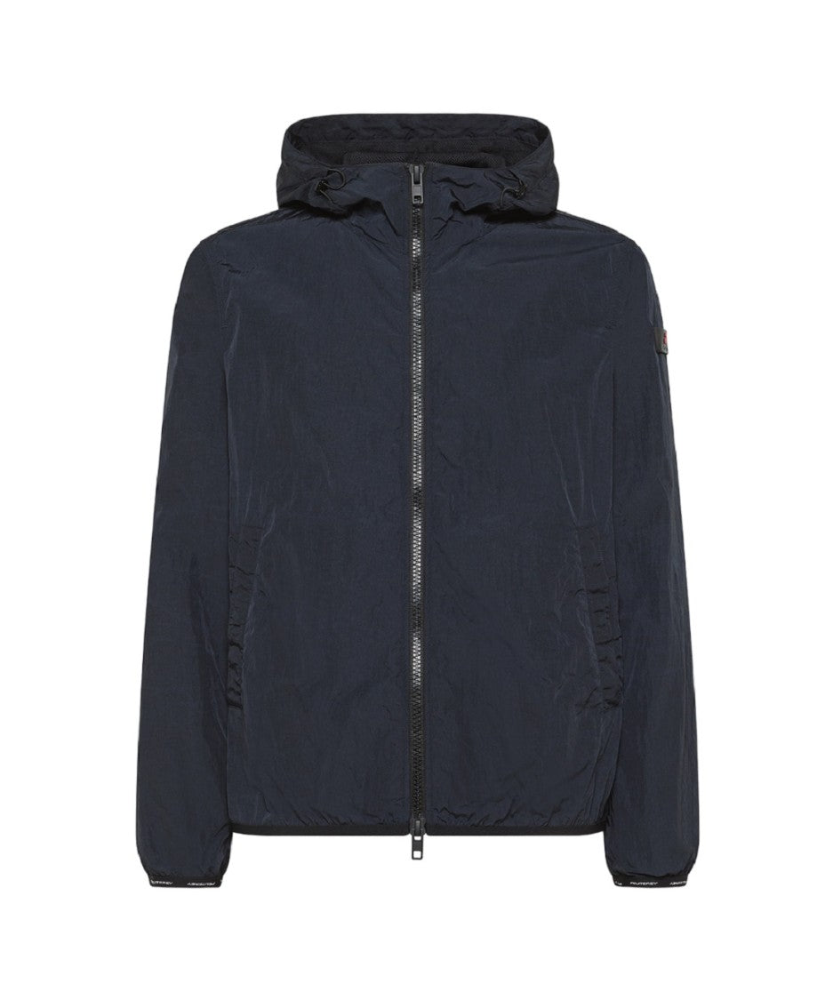 Peuterey Medium-Length Bomber Jacket Hood Water-Repellent Finish