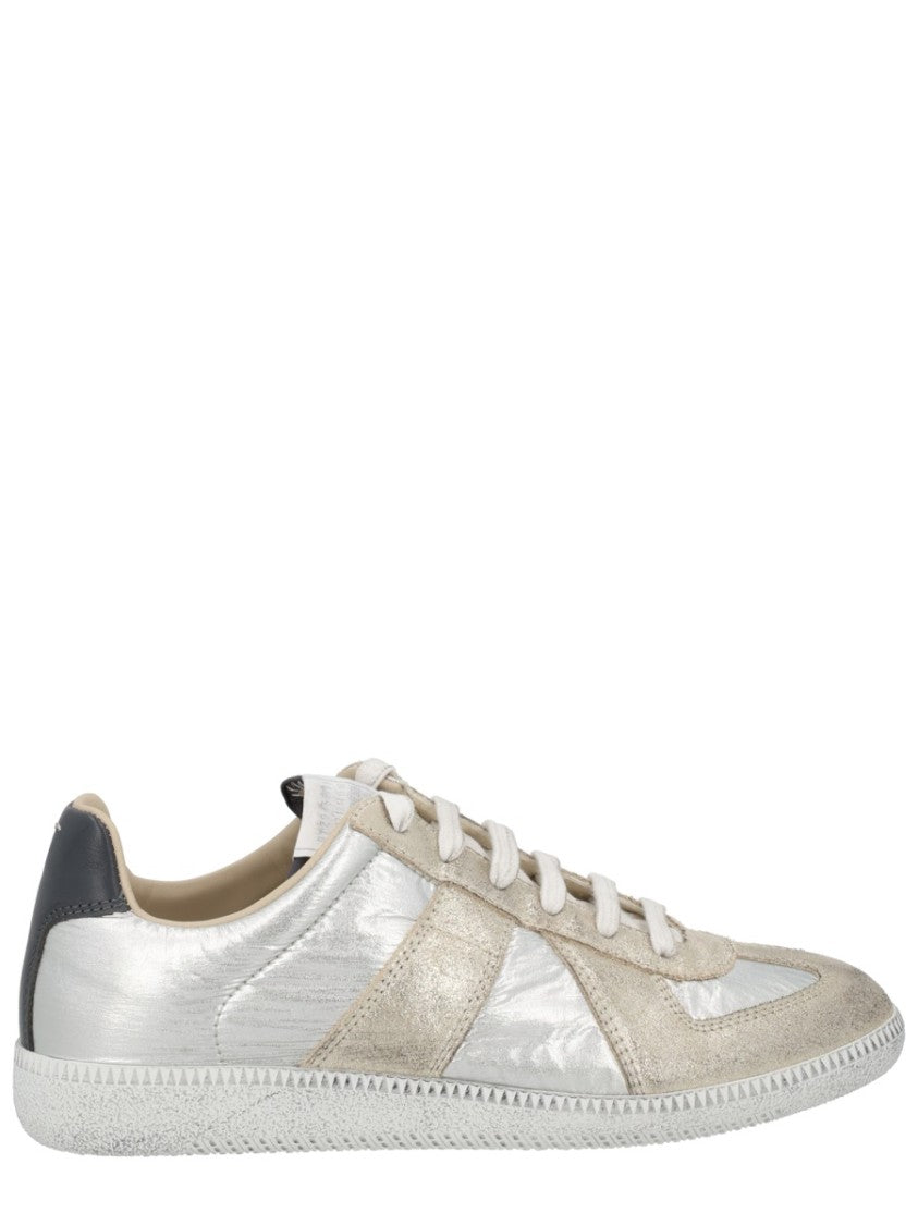 Maison Margiela Iridescent Replica Polyester-Blend Suede Sneakers