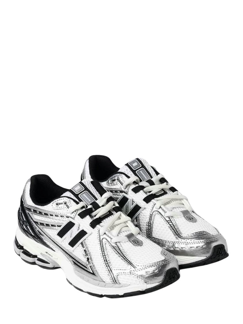 New Balance Sleek White And Silver Sneakers
