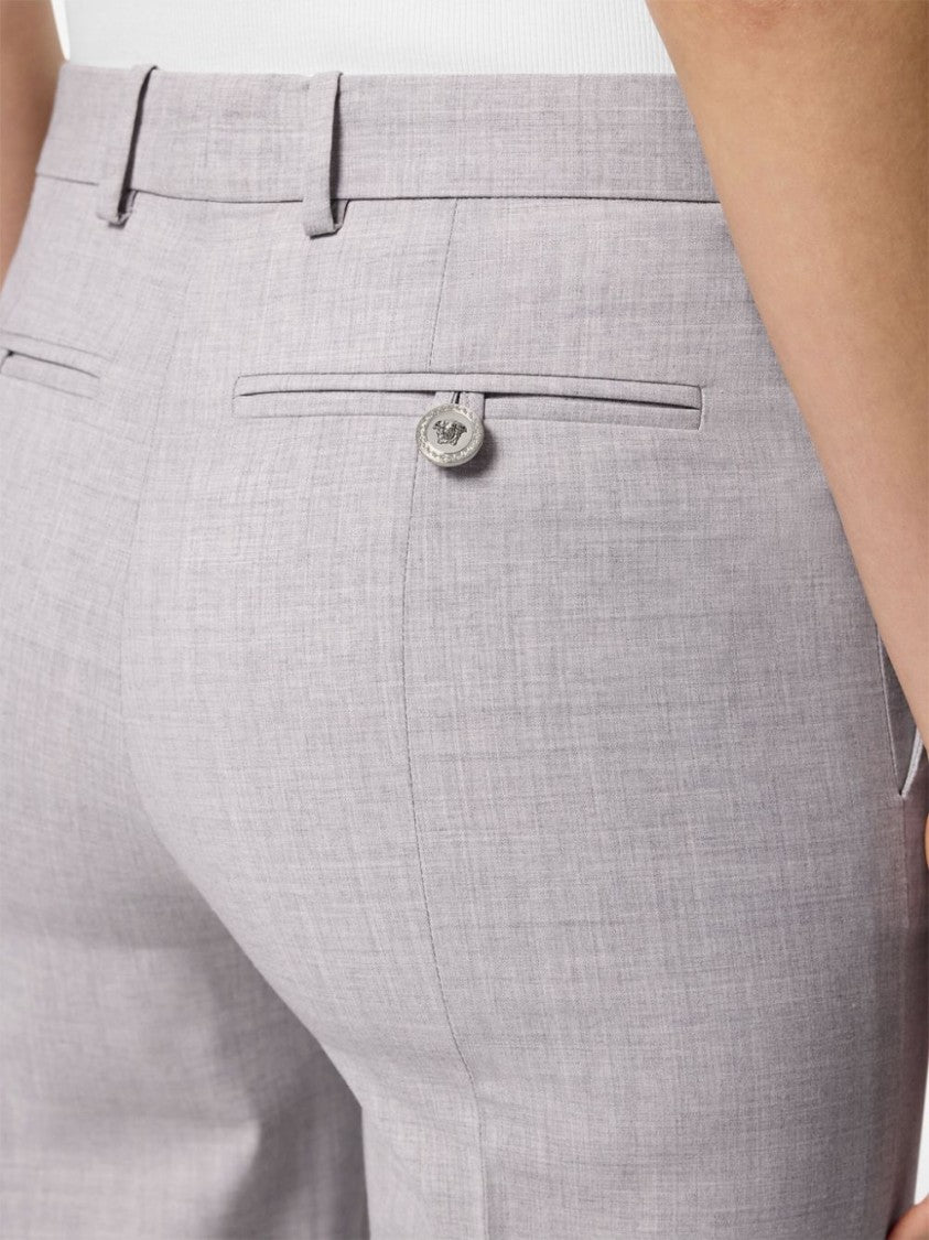 Versace Straight-Leg Tailored Pants With Refined Finish