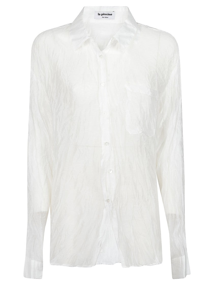 La Piscine Lightweight Semi-Sheer Shirt Set