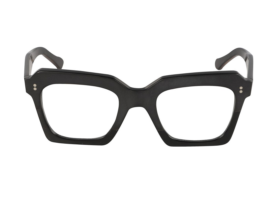 Kador Black Kallima Oversized Square Eyeglasses
