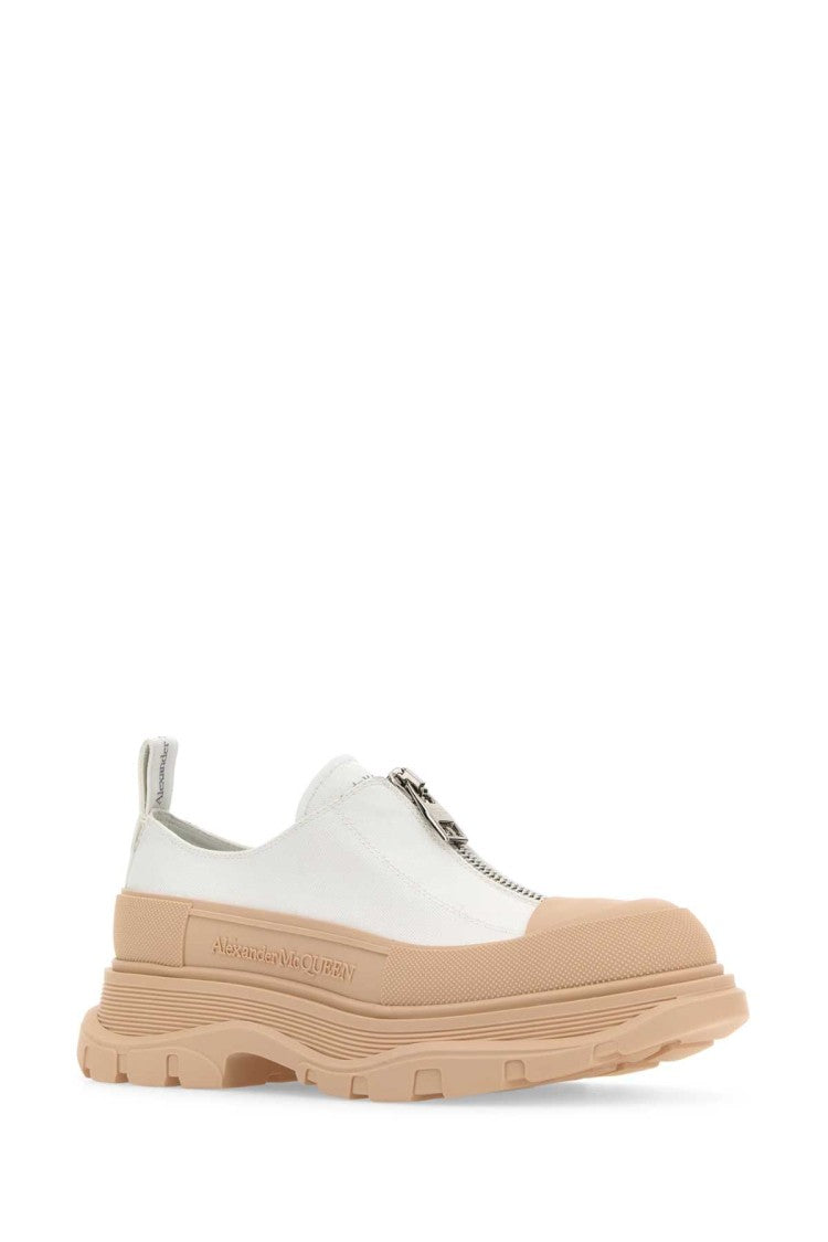 Alexander Mcqueen Two-Tone Canvas Tread Slick Sneakers