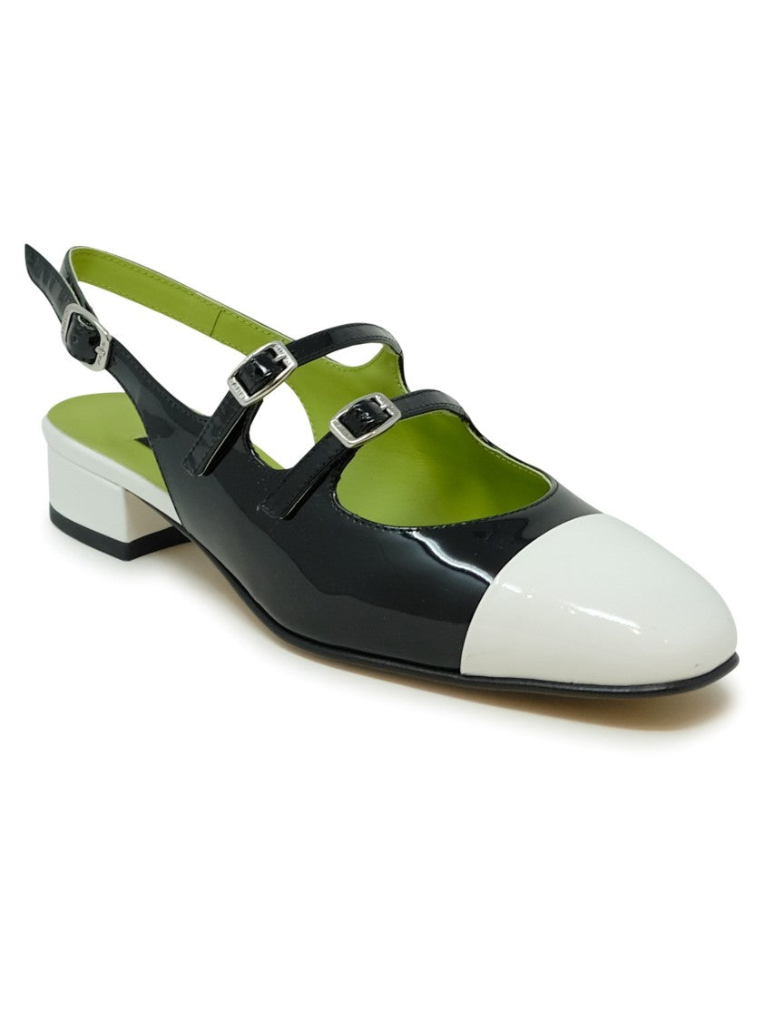 Carel Paris Abricot Leather Ballet Pumps