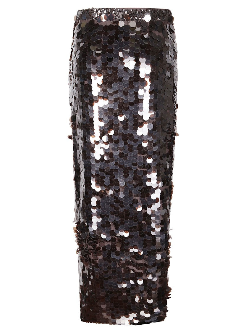 P.A.R.O.S.H. Midi Skirt With High Side Slit