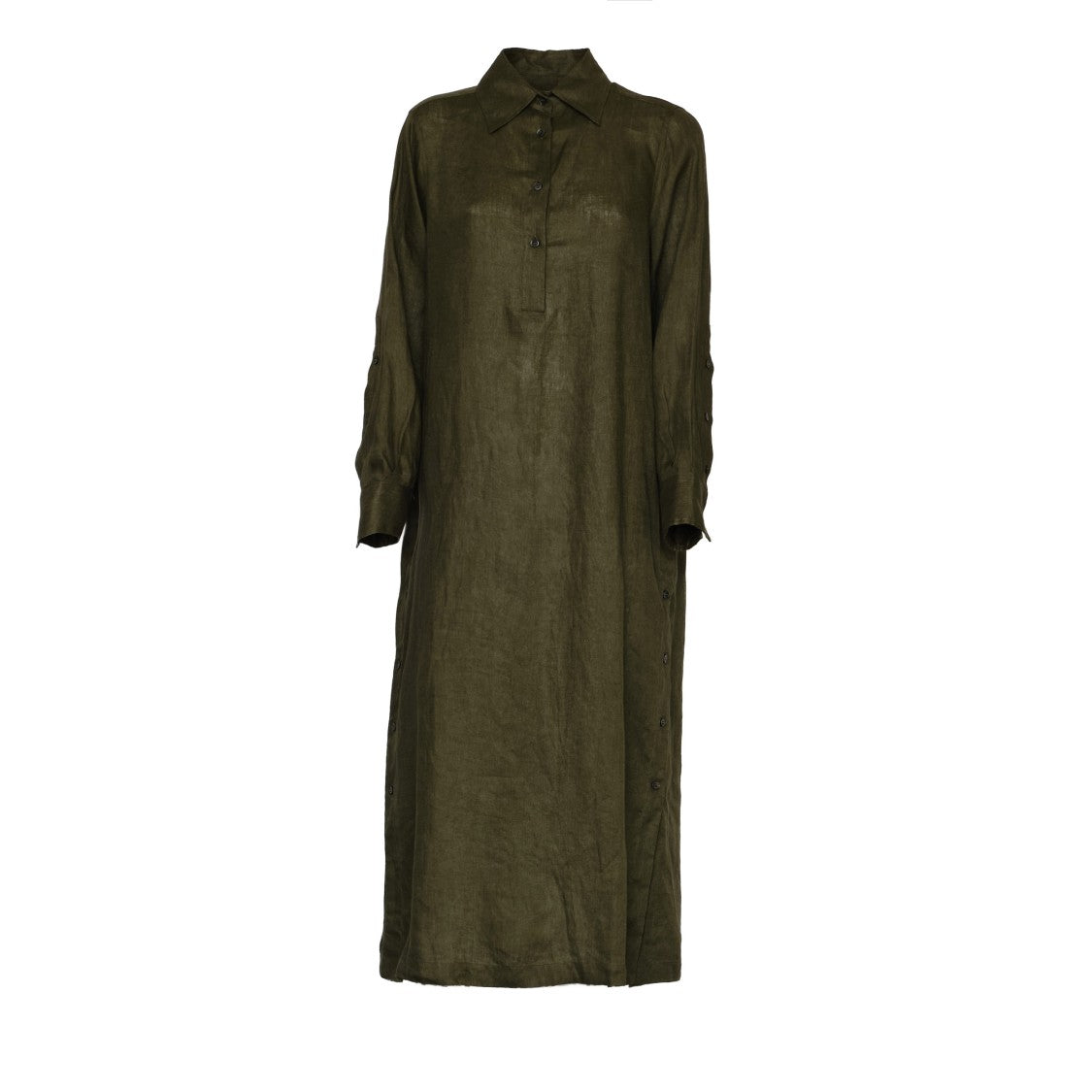 Robert Friedman Clizial Side Slit Shirt Dress