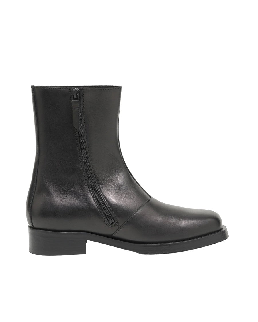 Our Legacy Stivaletto Camion Black Ankle Boot With Vibram Sole