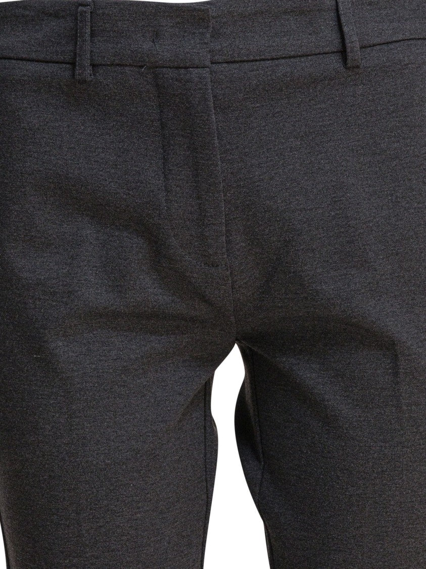 Semper Slim-Fit Viscose Pants With Back Pleats