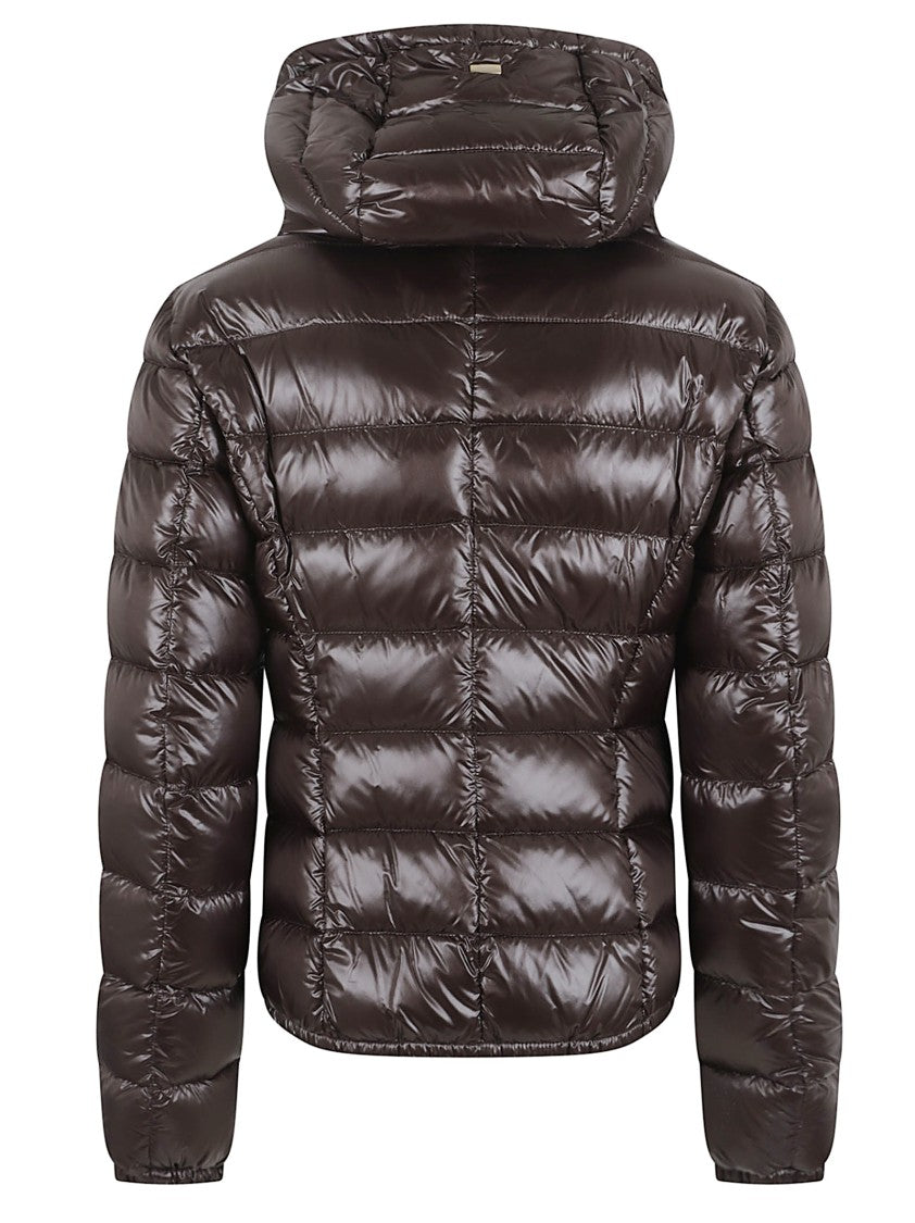 Herno Quilted Insulated Down Coat With Hood