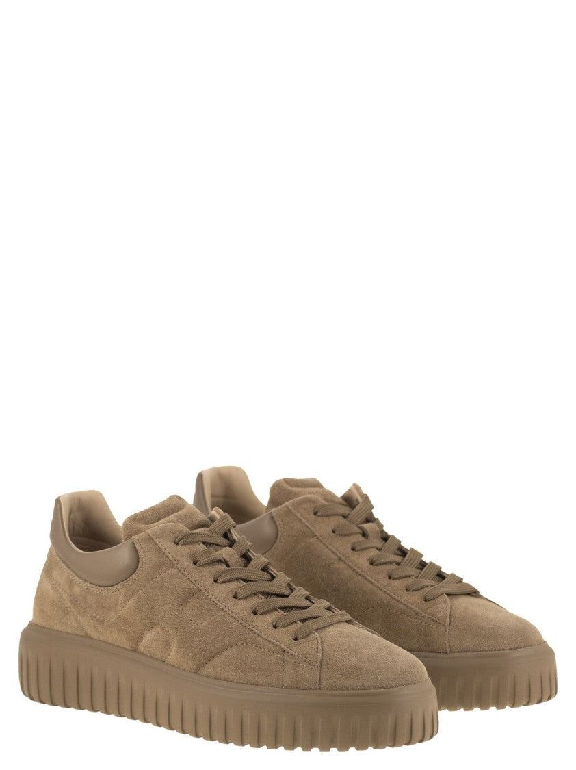 Hogan H-Stripes Suede Trainers
