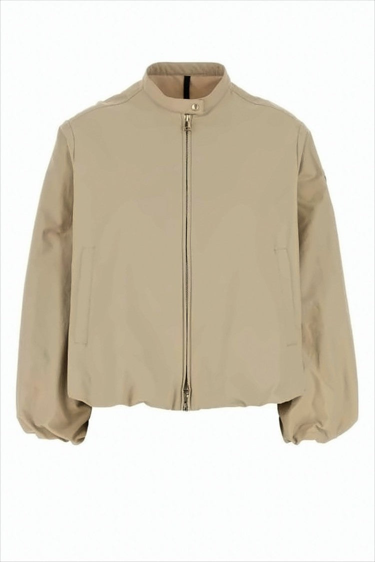 Moncler Cropped Jacket With Zip Front