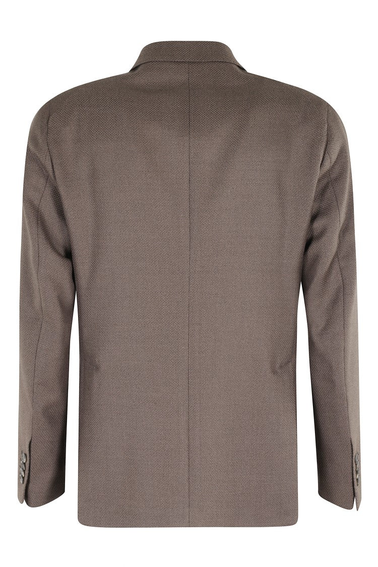 Tagliatore Single-Breasted Wool Hopsack