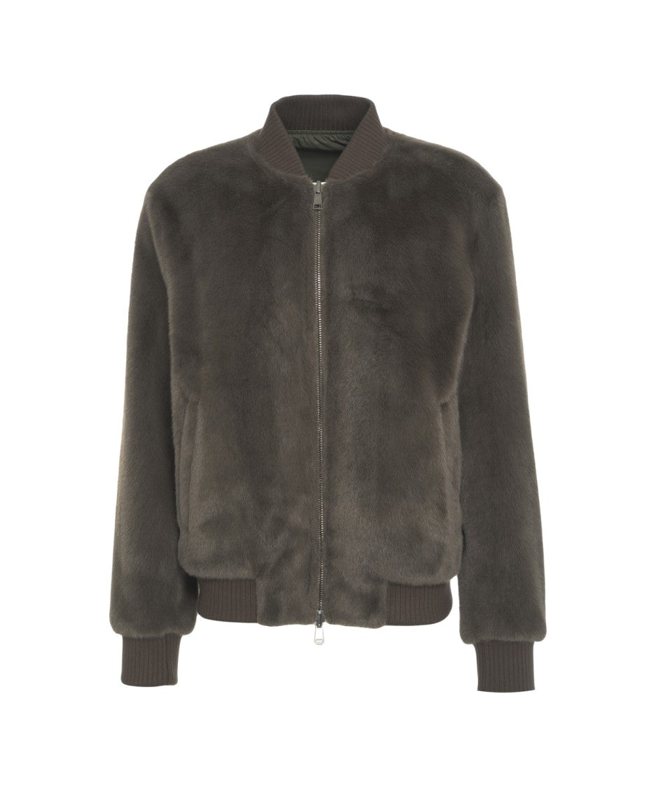 Gimo's Faux Fur Bomber Jacket