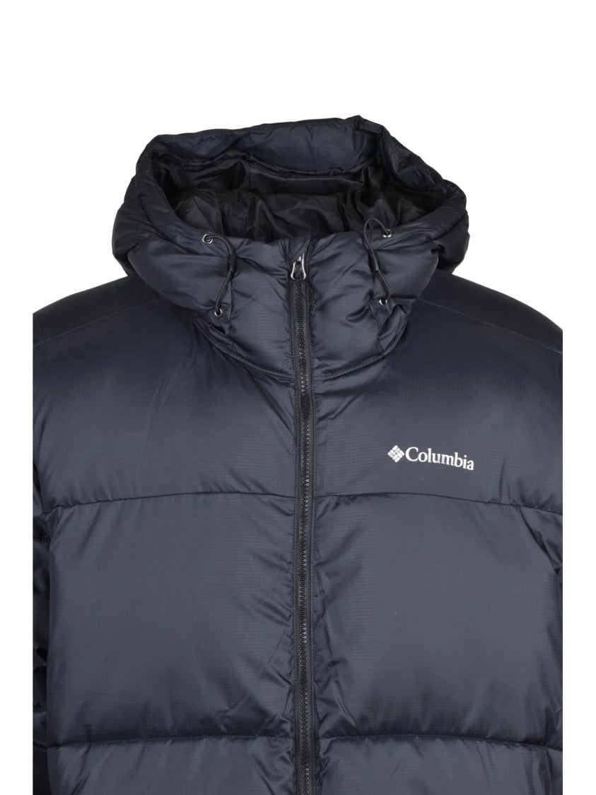 Columbia Black Hooded Padded Polyester Down Jacket