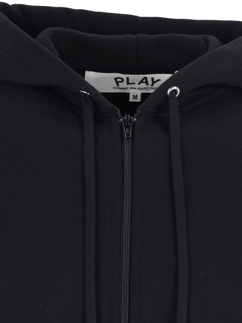 Comme Des Garçons Logo Zip Hoodie – Black