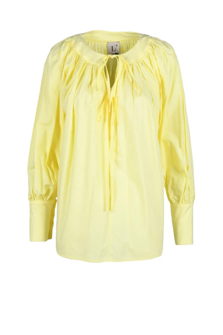 L Autre Chose Yellow Cotton Blouse
