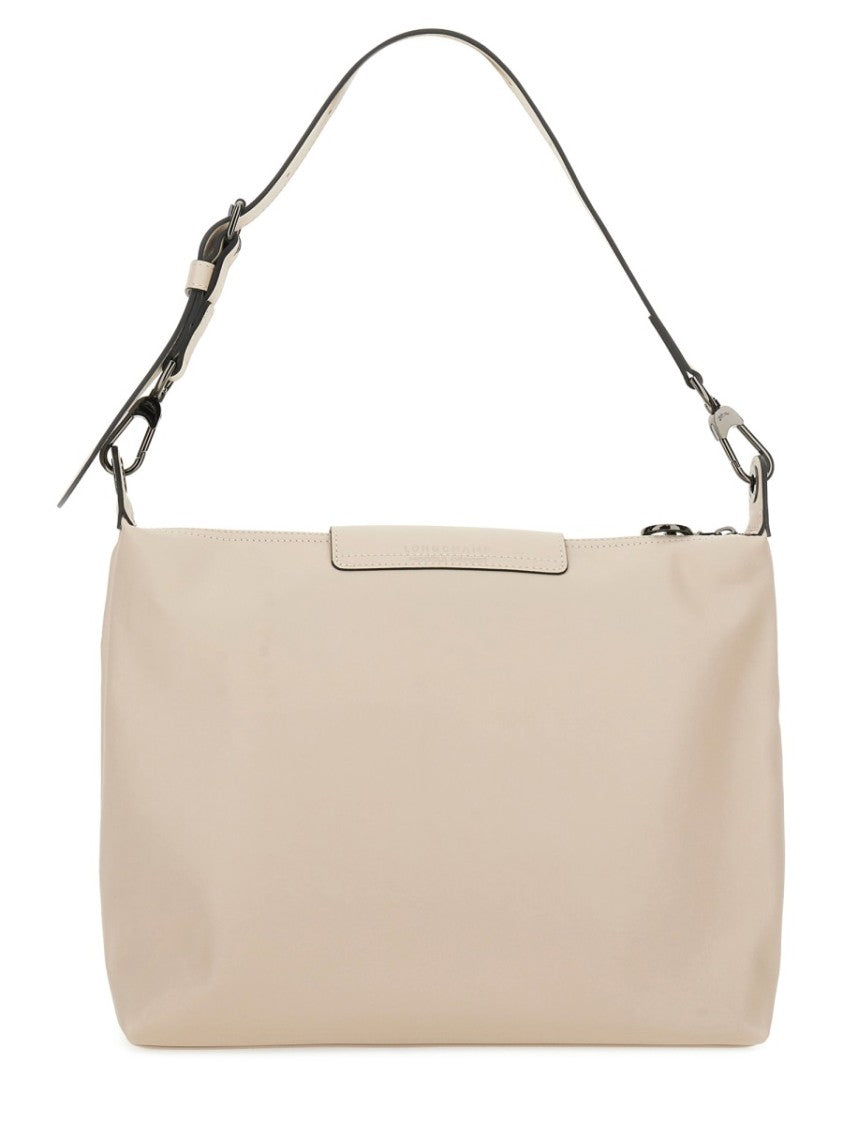 Longchamp Medium Hobo Bag In Smooth Leather With Adjustable Shoulder Strap