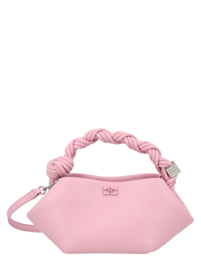 Ganni Geometric Mini Handbag With Braided Handle