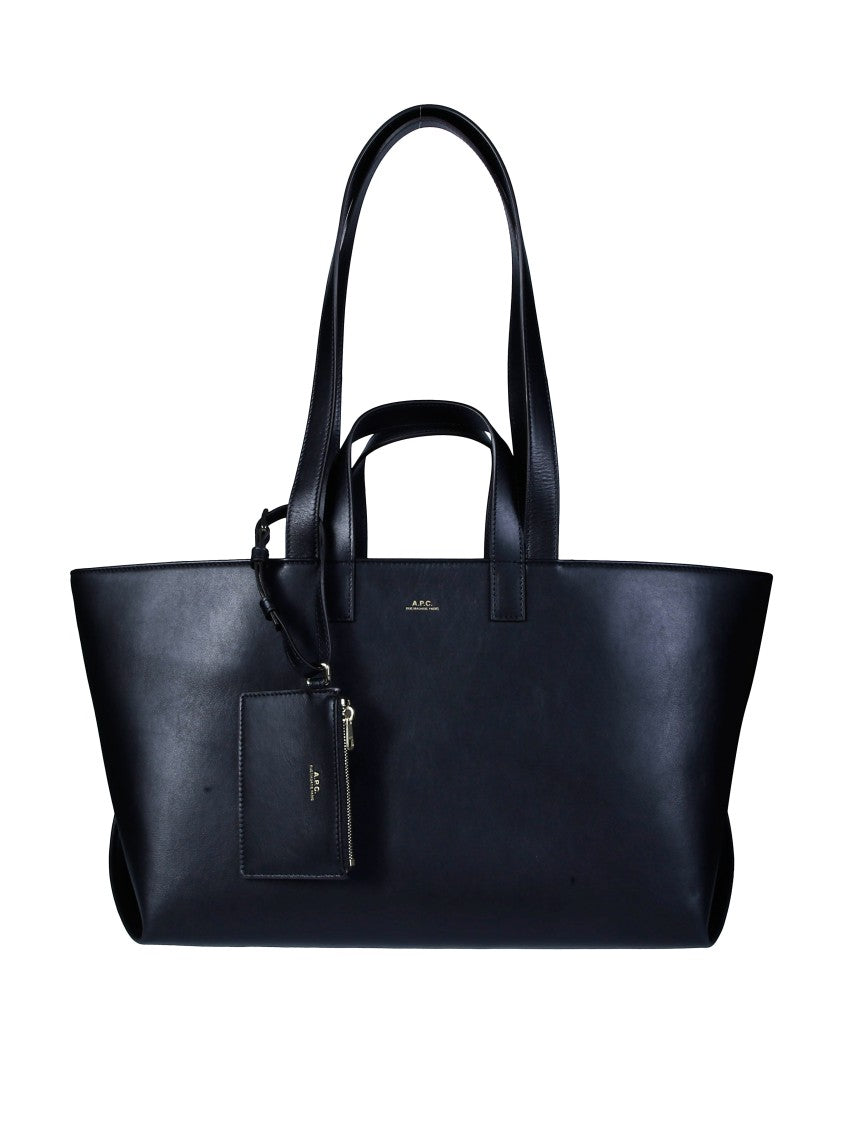 A.P.C. Le Drummer Cowhide Leather Tote Bag
