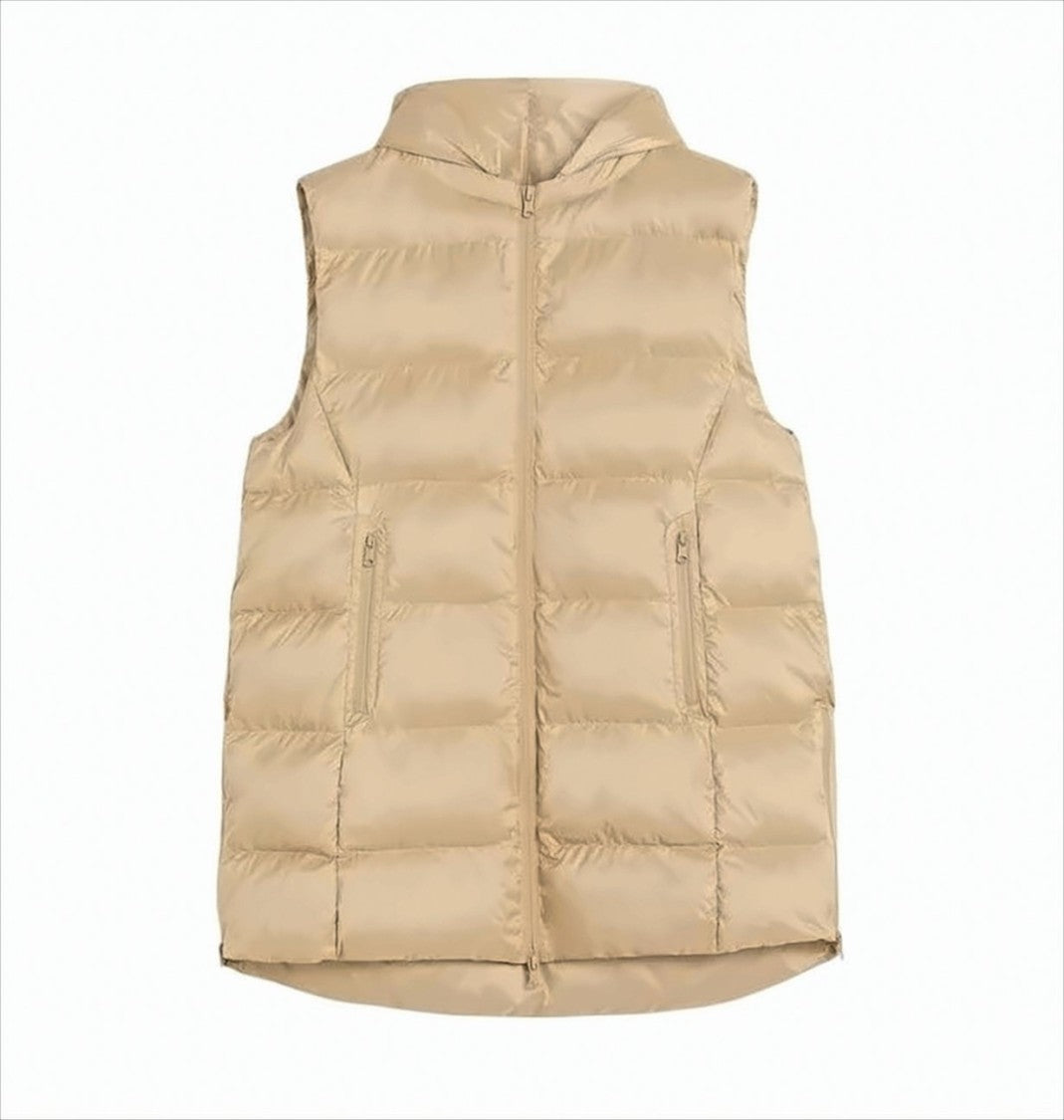 Max Mara Iridescent Nylon Canvas Oversized Quilted Vest