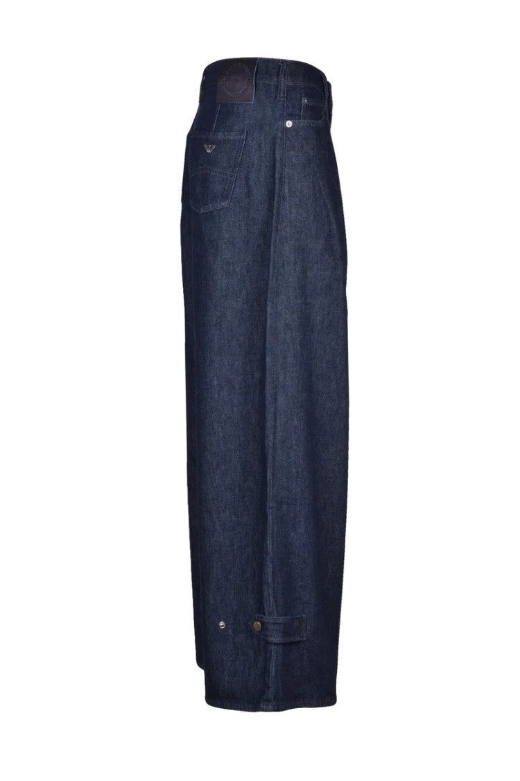 Emporio Armani Palazzo Jeans Stretch - Blue