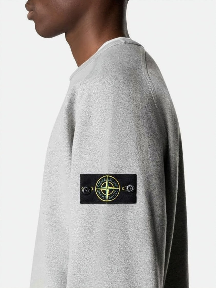 Stone Island Minimalistic Long-Sleeve Tee With Crew Neckline