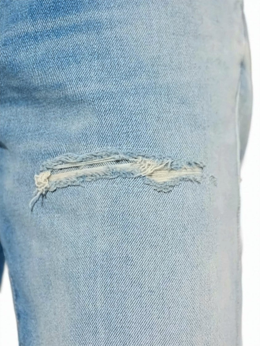 Diesel Slim-Fit Distressed Denim Jeans With Tapered Leg