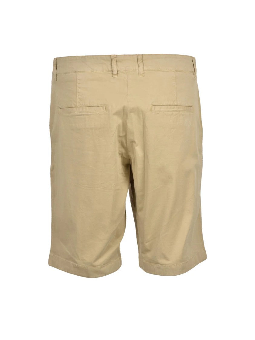 La Martina Beige Stretch Cotton Bermuda Shorts